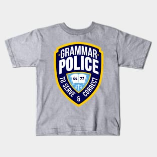 Grammar Police - To Serve & Correct Kids T-Shirt